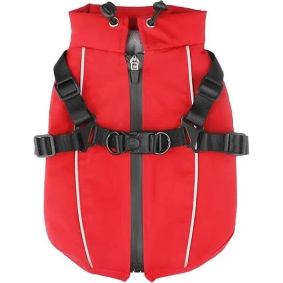 Dog Winter Coat Reflective Water-Resistant Jacket, Fleece Lined Puppy XS - Picture 8 of 8